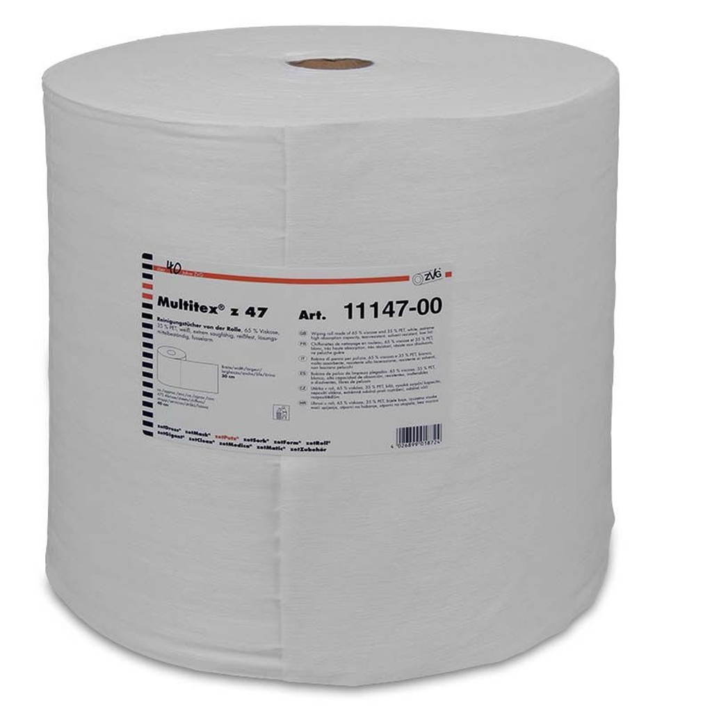 Bild von Multitex Z47 Putztuchrolle weiß 40x30 cm (VPE=1 Stück)